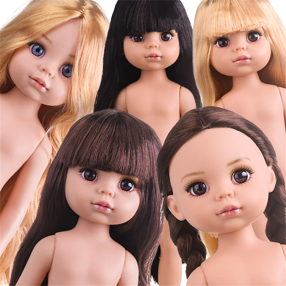 Nueva muñeca niña BJD de 12 pulgadas con ojos marrones, ojos azules, cabello castaño, cabello rubio, cabello negro, 3 colores de cabello para elegir fromr
