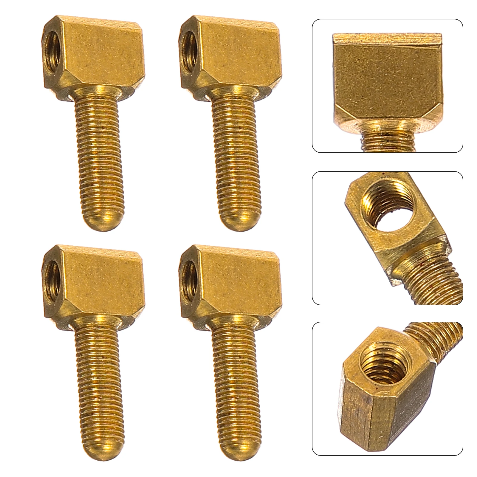 

4 Pcs Piano Bow Screw Accessories Frog Sound Repair Cello Replacement Parts Metal Violin Musical Equipment Accessory Instrument