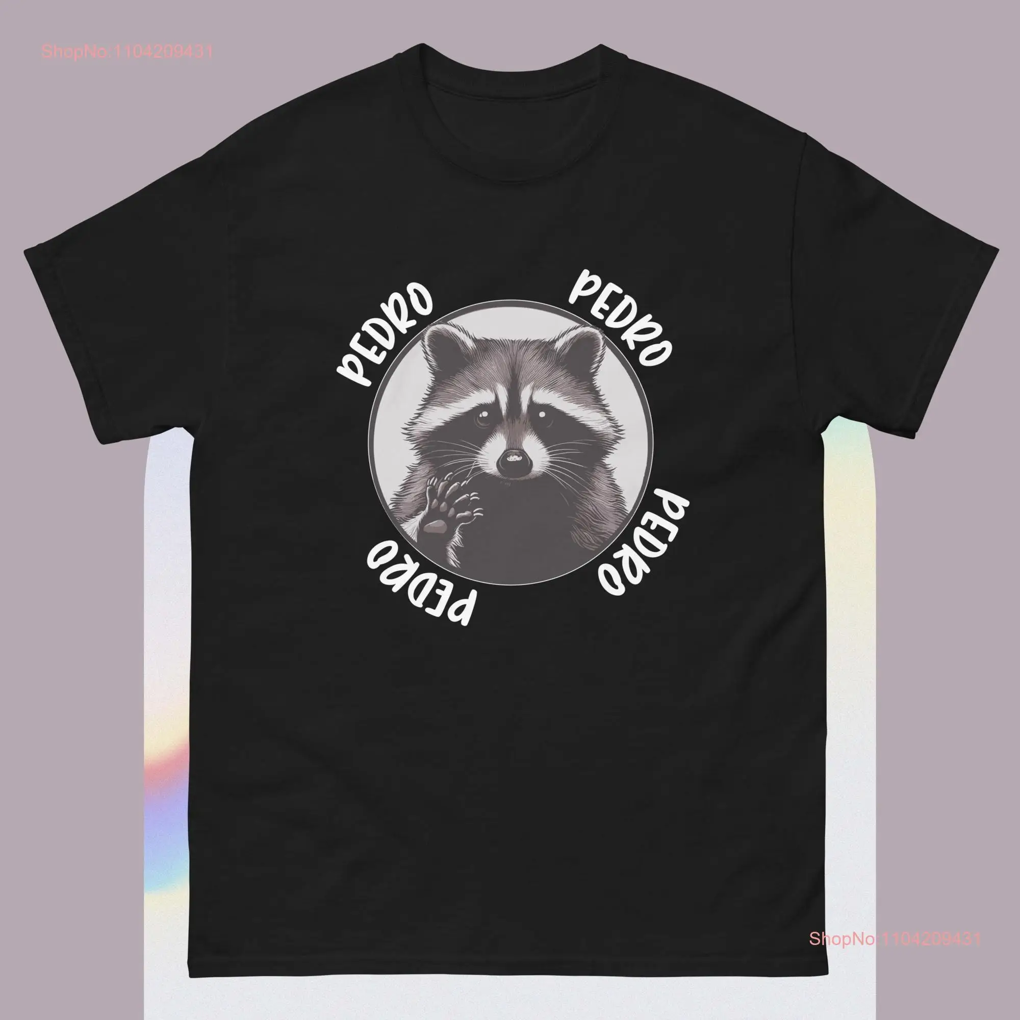 

Футболка Pedro Dancing Raccoon Meme с длинными или короткими рукавами