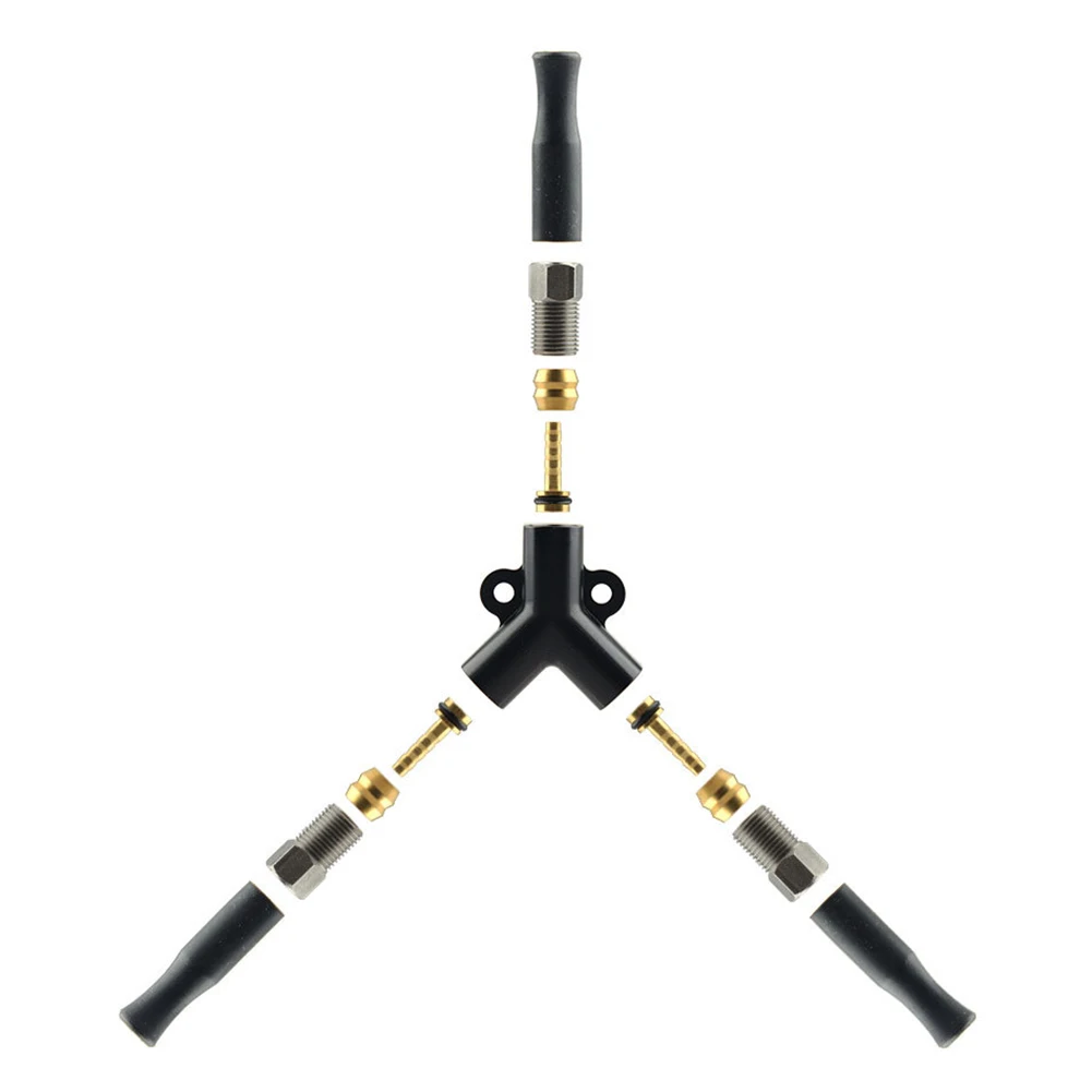 AliExpress TOOPRE Bicycle Hydraulic Oil Brake Tee Ones Tow Two Oil Pipe Connector Oil Distribution Valve Aluminum Alloy Connector Cycling Parts