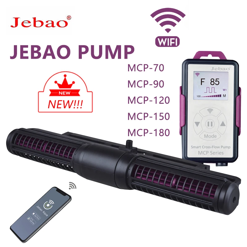 Jebao jecod Marine Aquarium wifi Wave Maker cross flow wave pump MCP-70 MCP-90 MCP-120 MCP-150 MCP-180 ECP 50 70 90 120 150 180