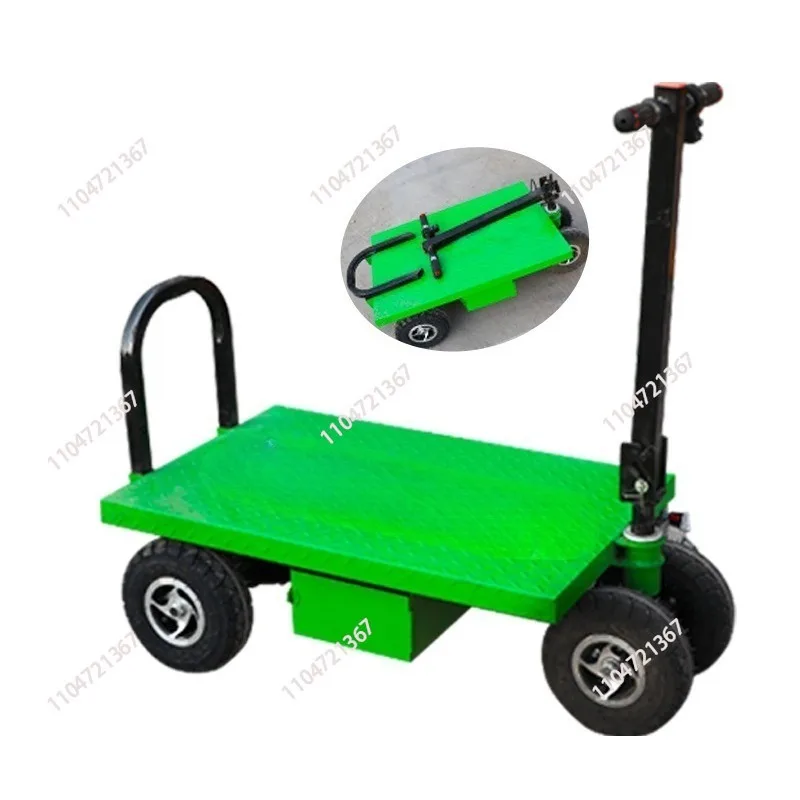 

Electric flatbed truck handling On-site brick pulling and goods warehouse breeding orchard handling and decoration labor-saving