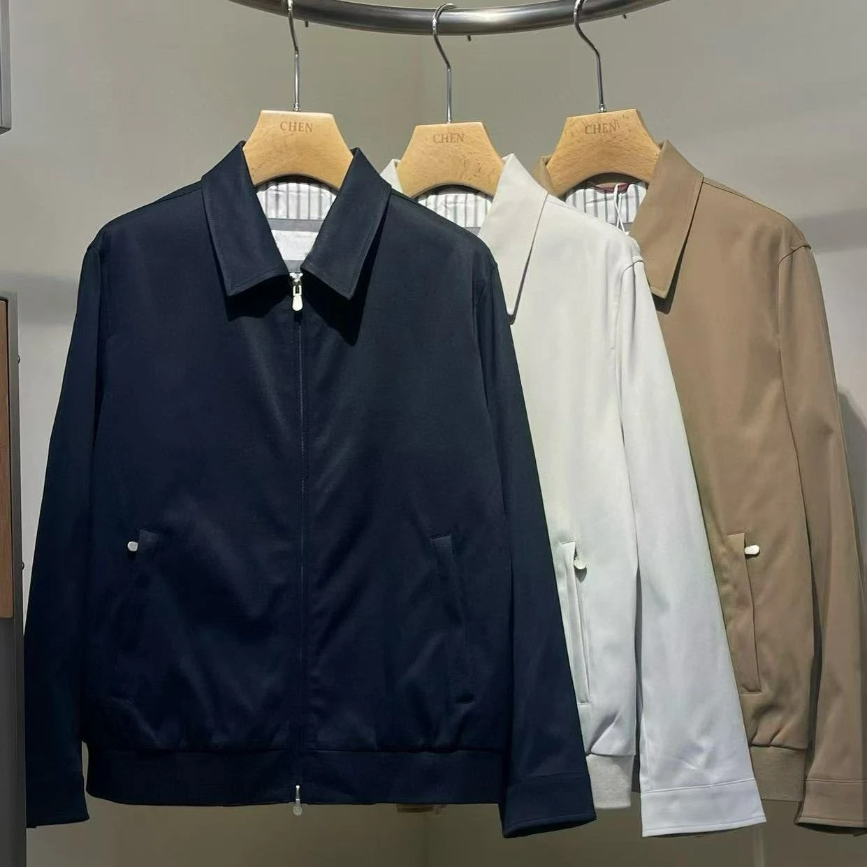 

BC Italian men's clothing early autumn new fashion old money style business casual jacket men's simple lapel jacket