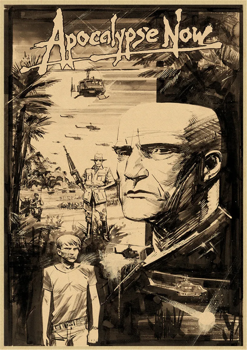 ملصق ورق كرافت كلاسيكي ، فيلم نهاية العالم الآن ، ديكور حائط منزلي ، فن ، ملصقات ومطبوعات عتيقة #6