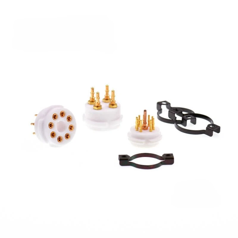 

Tube holder gold-plated 4 feet 9 feet 8 feet electronic tube holder 300B 274B 12AX7 KT88