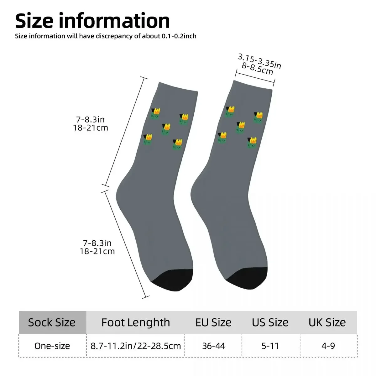 Happy Dumpster Fire Socks Harajuku Sweat Absorbing Stockings All Season Long Socks Accessories for Man's Woman's Christmas Gifts