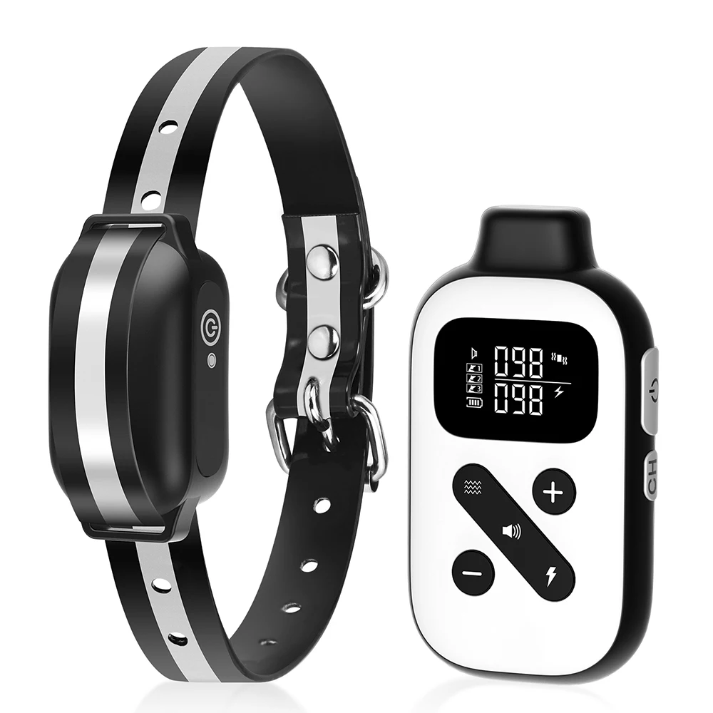 

Dog Training Collar with Remote Bark Collar Shock Vibration Beep Auto Mode 5 Level Remote Range 2800 Ft Pet Training Collar