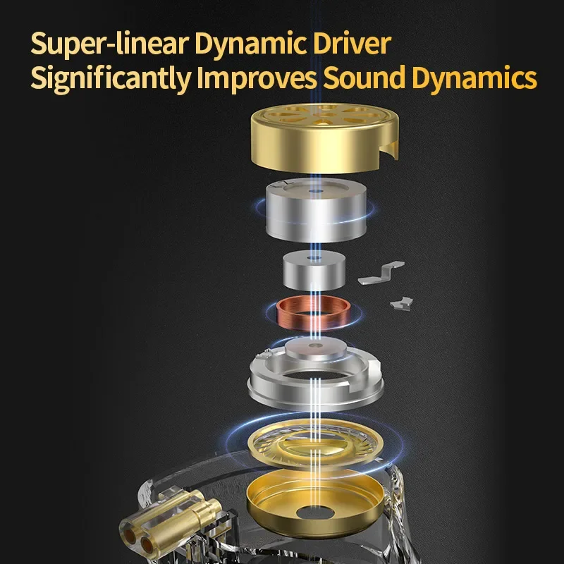 KZ ZSN PRO 2 In Ear Earphone 10mm Super-linear Dynamic Driver with Upgraded 30095 Balanced Armature HIFI Monitor Headphones