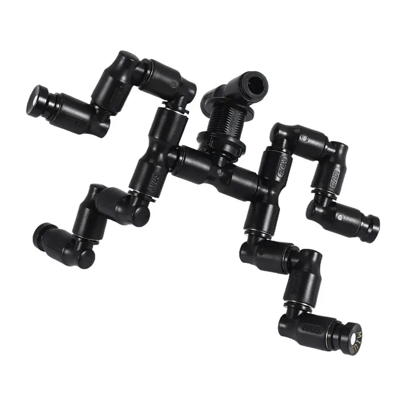 ABKO-MIUS Reptiles Fogger Mist Sprinkler Rainforest Tank 360 Adjustable Aquarium Aquatic Pet Cooling System,B