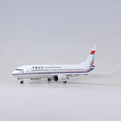 1/85 Scale 47CM Airplane 737 B737 Aircraft China Air Force One Airline W Light and Wheel Diecast Plastic Resin Plane Model Toy