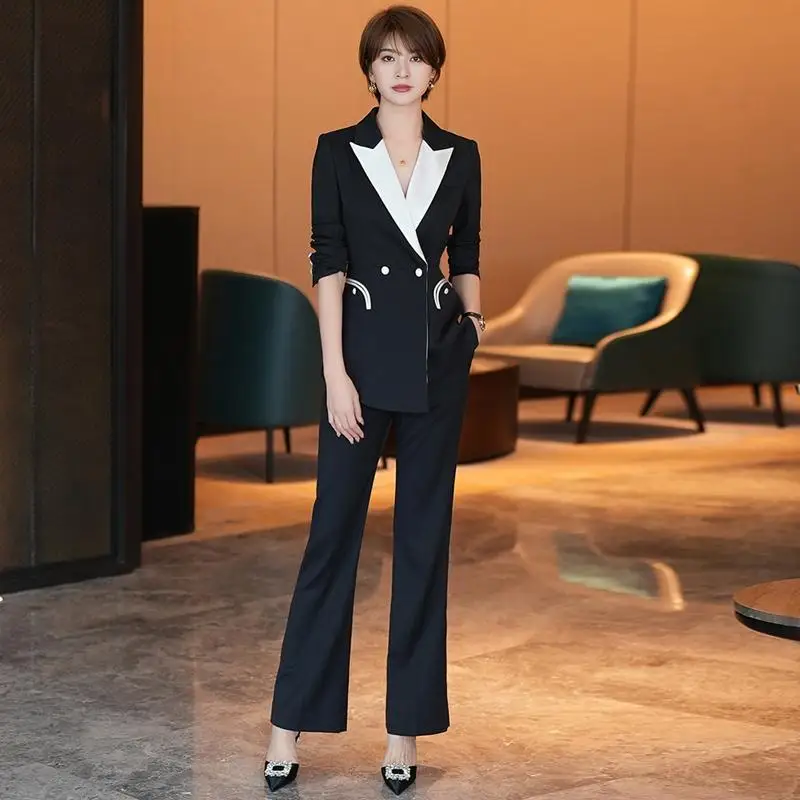 4-G5    Jiang Feifei suit for women 2023 autumn new design niche high-end tempesional suit formal wear