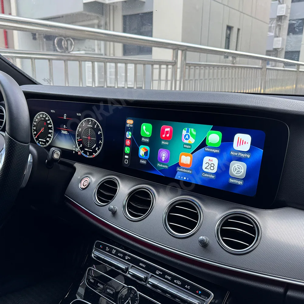 

Car Radio Stereo + Digital Cluster For Mercedes Benz E Class W213 2016-2019 Android Auto Carplay GPS Navi 24.6 Inch Dual Screen