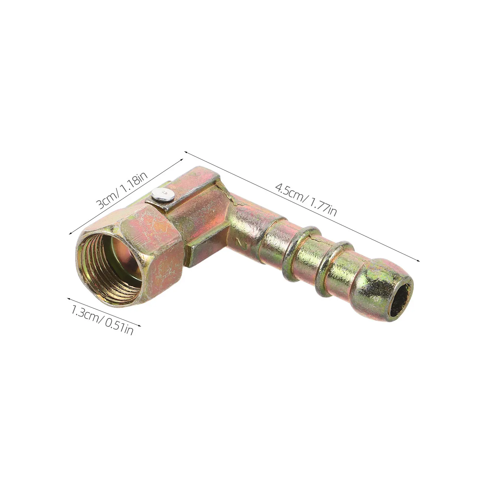 Gas Cooker Pipe Connector 1 2 Inch Elbow Joint Fitting High Temperature Resistant Steel for Secure Leakproof Stove Installation