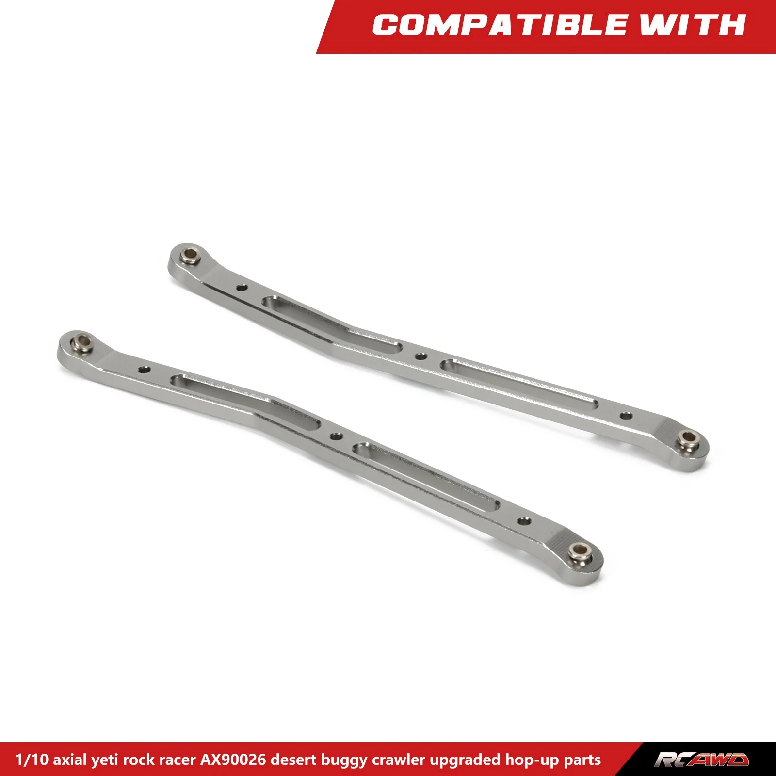 Rear Upper Chassis Linkage Link Set Aluminum For Axial Yeti Rock Racer AX90026 Desert Buggy Off-Road Crawler Upgraded Parts