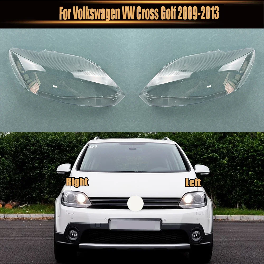 

For Volkswagen VW Cross Golf 2009-2013 Headlamp Cover Transparent Headlight Shell Lens Plexiglass Auto Replacement Parts