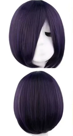 Anime Tokyo Ghoul Touka Kirishima Cosplay Costume School Girl Purple Wig Women Halloween