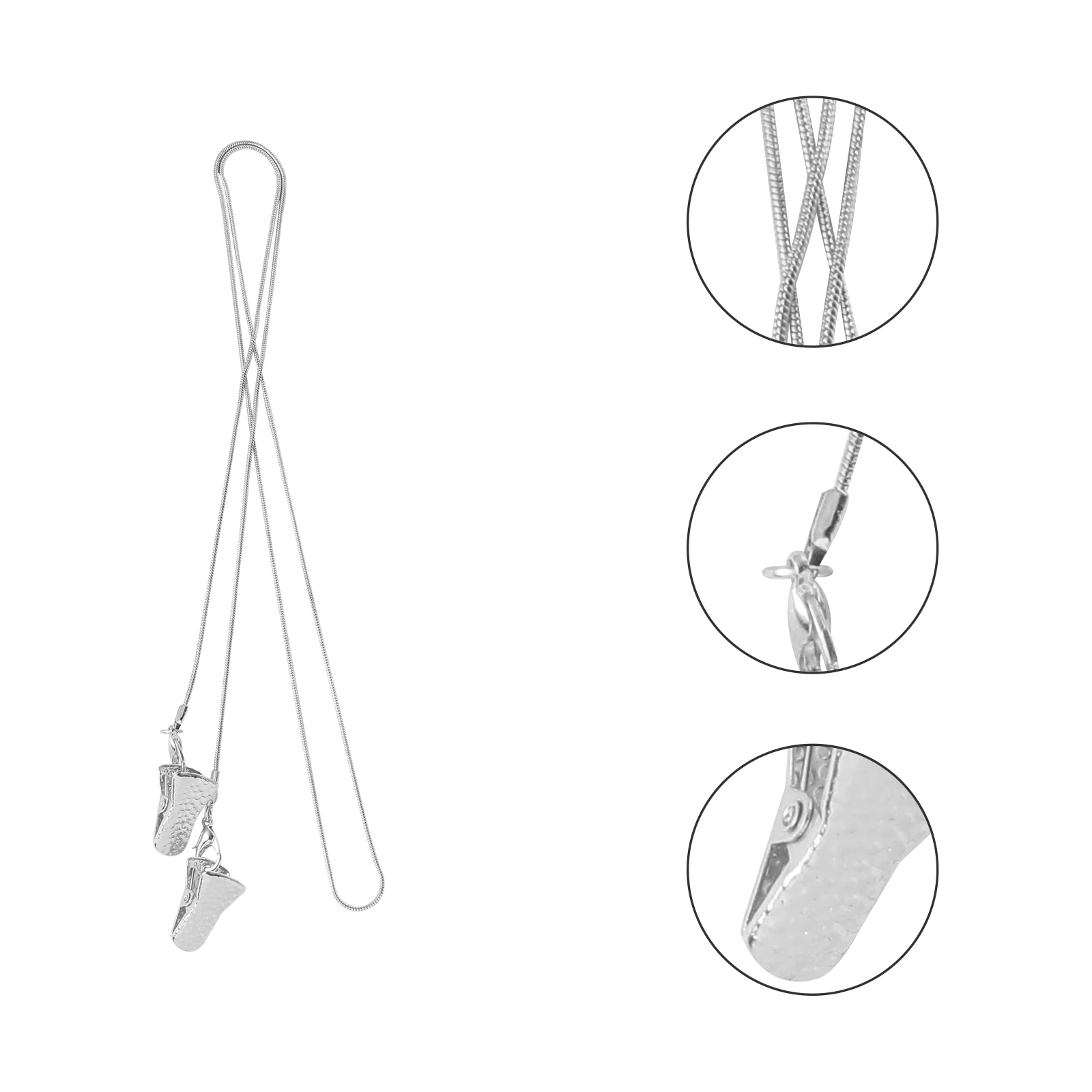 

Glasses Chain Clip Eyeglasses Cord Silver Copper Durable Material Masks Sunglasses Fashionable Chain Pendant Straps Sports
