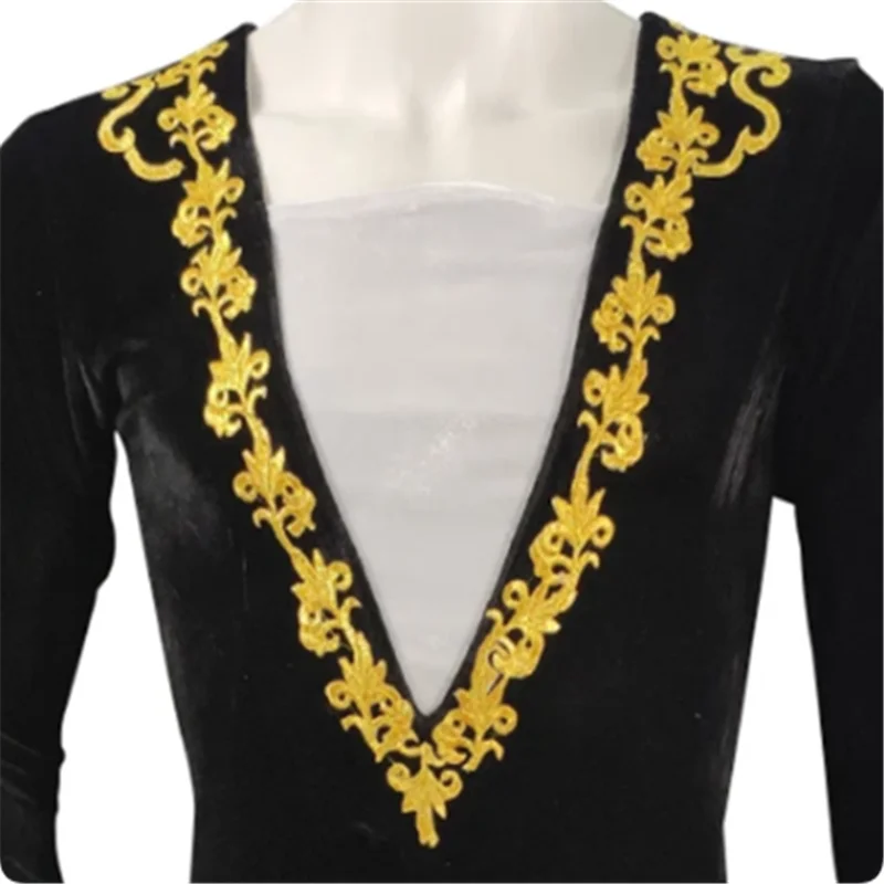 Vestes de ballet sur mesure pour hommes adultes ou enfants, tunique de ballet violette, olympiques de danse de ballet pour hommes, manches longues