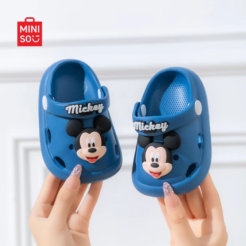 

Сабо Miniso 2025 Lotso Bear, сандалии на мягкой подошве с героями мультфильмов Диснея для детей, домашняя и уличная одежда