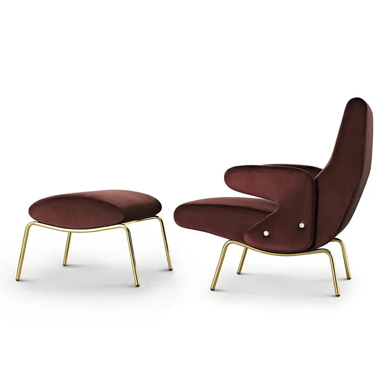 

%a Modern Luxury Living Room Chair Metal Leg Comforts Lazy Sofas Arm Bedroom Study Relax Chair