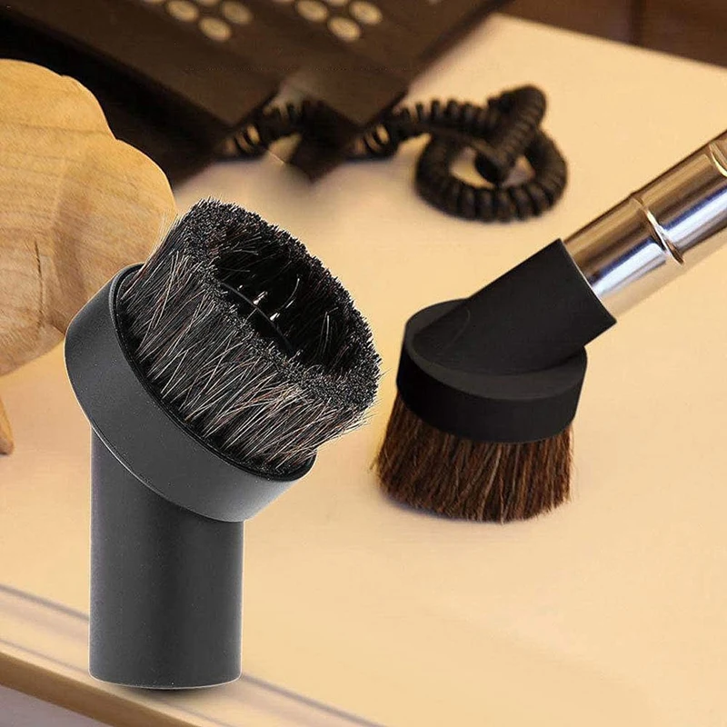 Soft Horsehair Bristle Vacuum Cleaner Attachment, Dusting Brush, substituição a vácuo, ferramentas de limpeza, diâmetro interno 32mm, 6 Pcs