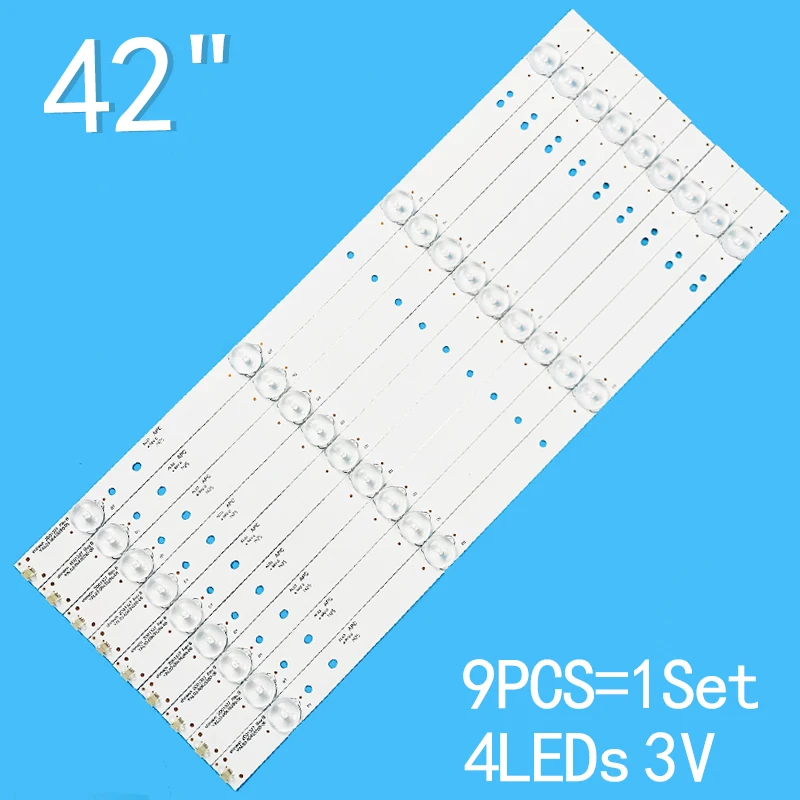 9PCS LED backlight strip For 3V 42 