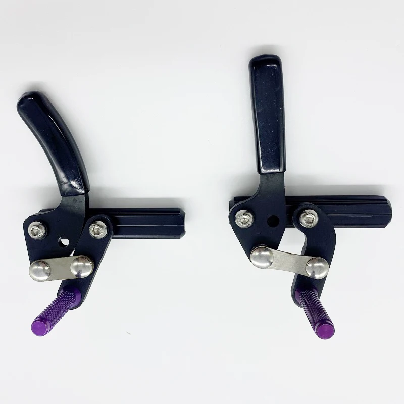 زوج واحد من التركيب العالمي لملحقات فرامل الكرسي المتحرك المصنوعة من سبائك الألومنيوم بالكامل #2