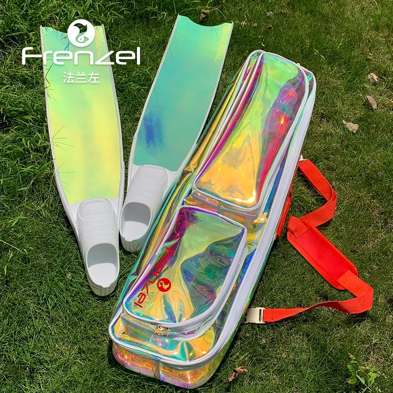 FRENZEL Free Diving Long Fin Bag Frog Shoe Bag，Backpack Waterproof and Lightweight C4/Mantra/v3