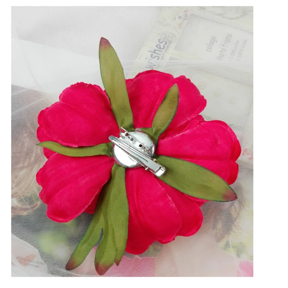 Moutan Peony  Artificial Flower Hair Clip  Brooch Beach Party COS Hair Accessory Hair Ornament