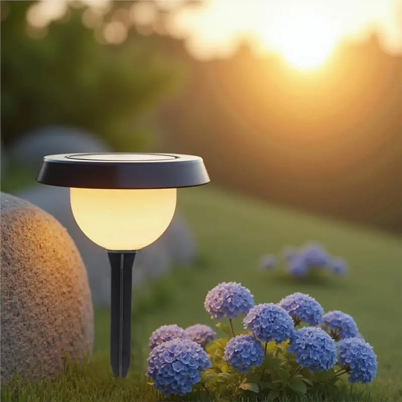ABVJ-Outdoor Landscape Lighting And Pathway Solar Garden Lights 10Pcs Ground Sockets Light And Sturdy Can Securely Fix