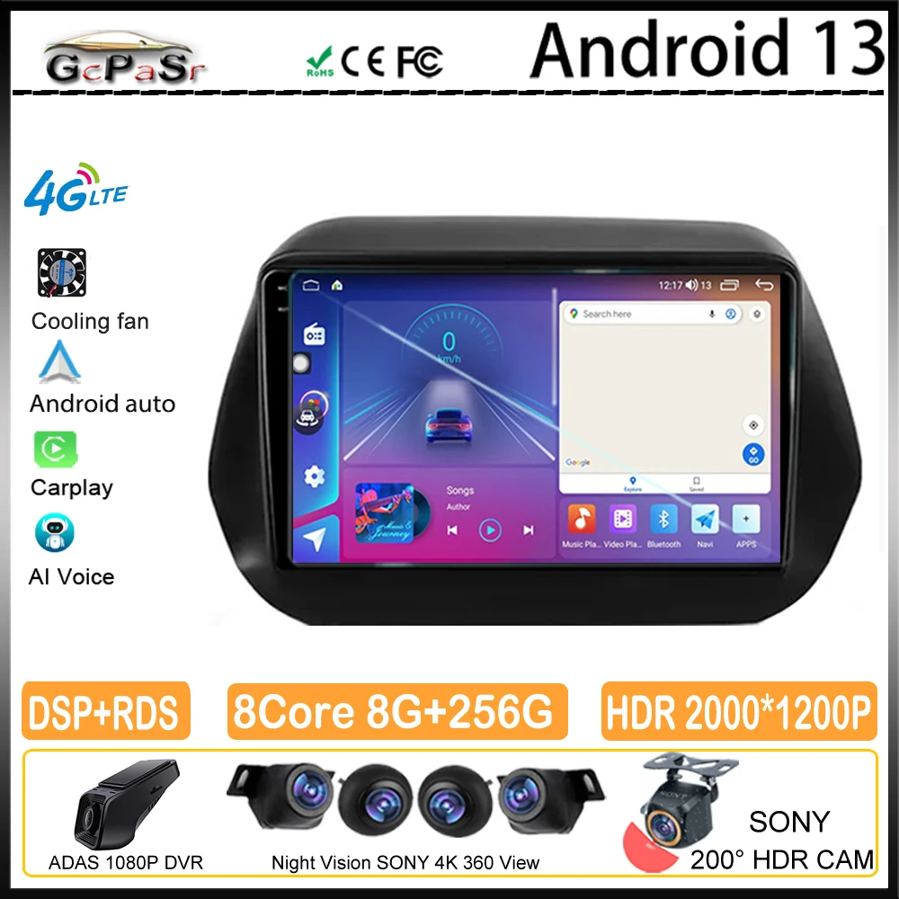 For Chevrolet Camaro 6 2015-2024 Android Car Screen Auto Radio Multimedia Video Player Carplay GPS Navigation camera No din DVD