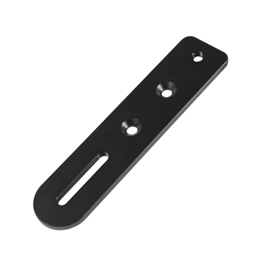 BGNing Aluminiumlegierung Connect Mount Plate Support 30 kg mit 1/4 Zoll Schraubenlöchern Schnellwechselplatine für SLR-Kamerafotografie – Detail 2
