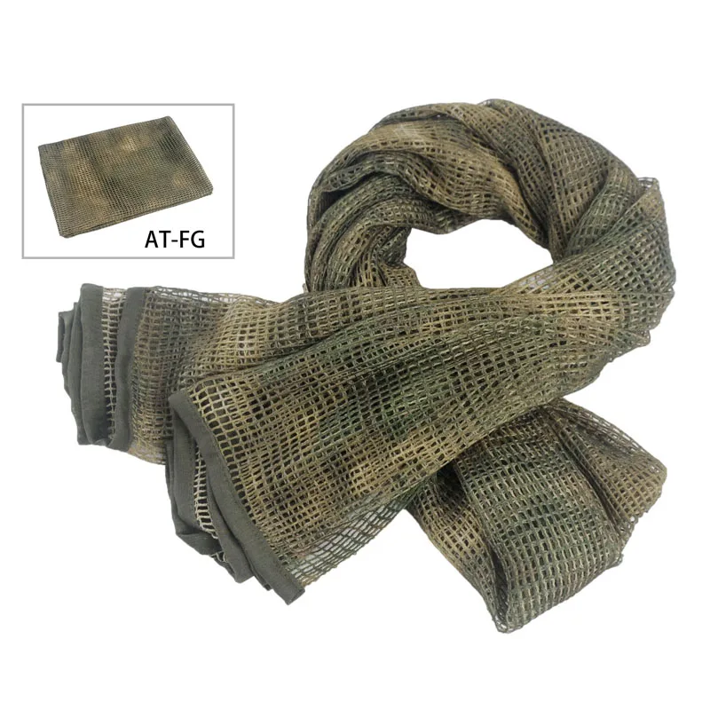 Camouflage mesh scarf veil suitable for field photography hunting shooting games camouflage camouflage headscarf