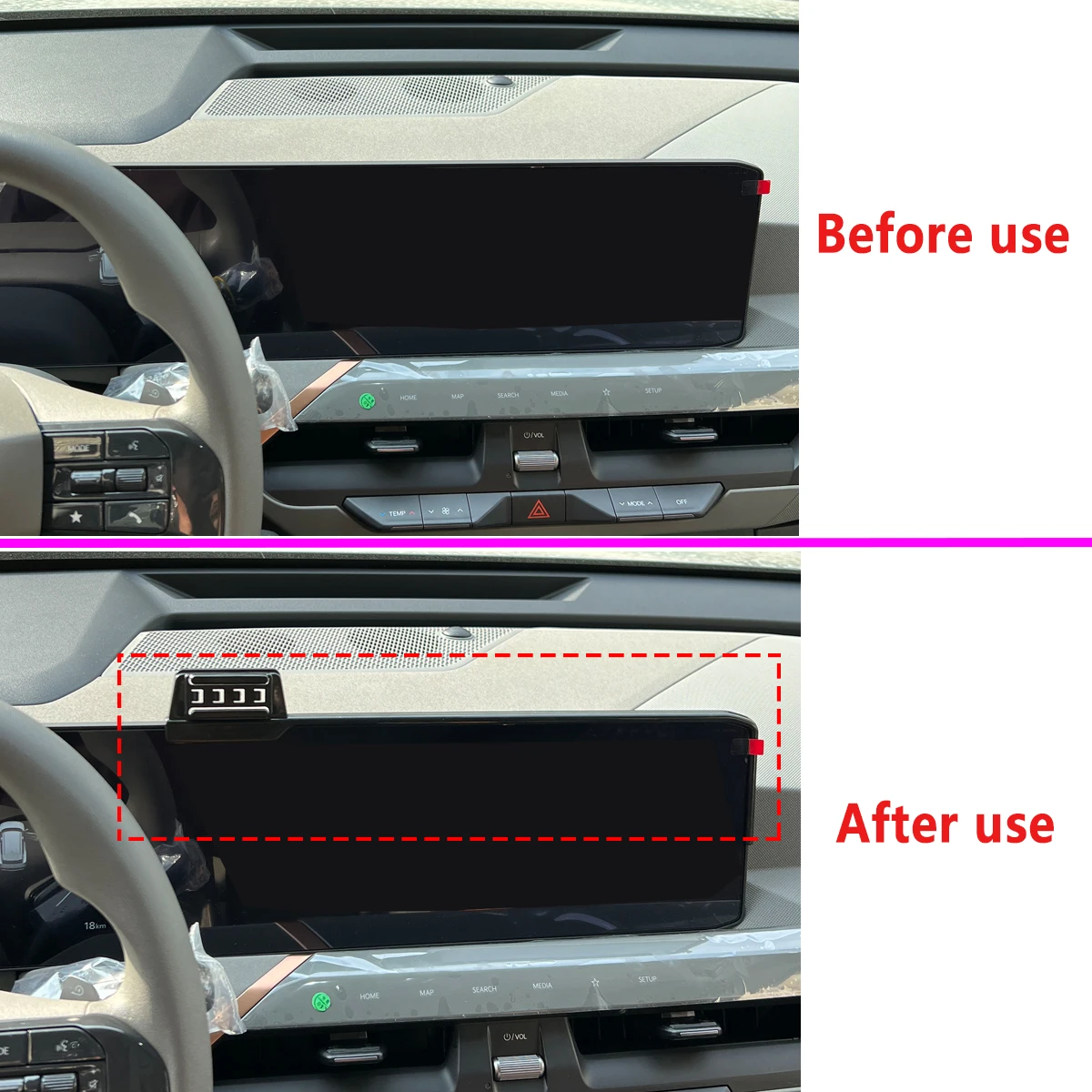 Model-Specific For KIA EV5 2024 2025 2026 Car Phone Screen Holder Magnetic Mount Wireless Charger For MagSafe Base Accessories