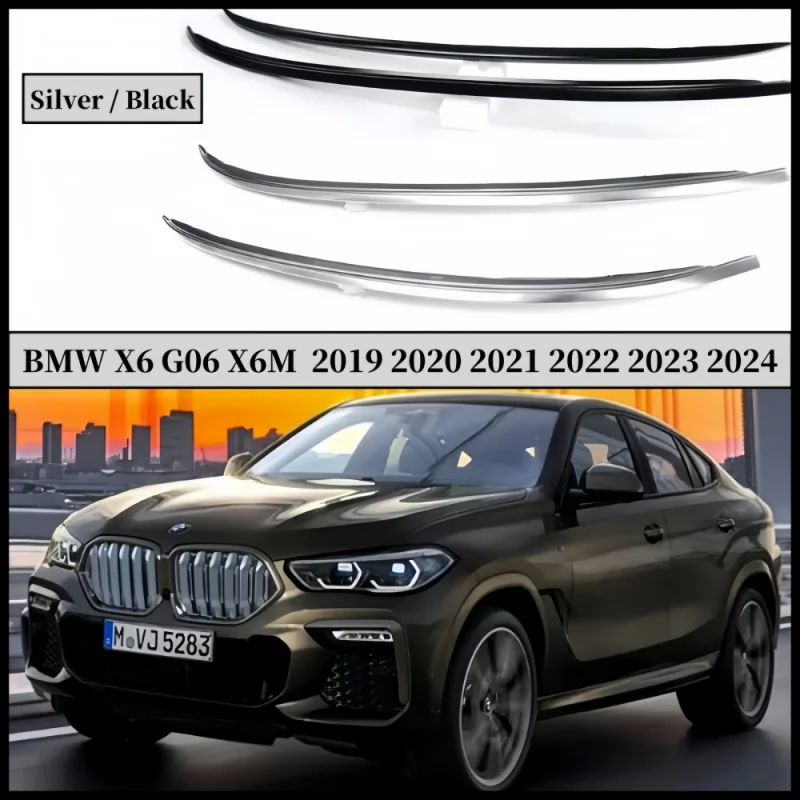 

Roof Rack Luggage Raill For BMW X6 G06 X6M 2019 2020 2021 2022 2023 2024 2025 Carrier Bar Top Racks Rail High Quality Aluminium