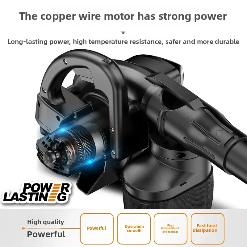 เครื่องเป่าลมกำลังสูง 220V เครื่องดูดฝุ่นอุตสาหกรรมปืนลมขนาดเล็กสำหรับทำความสะอาดคอมพิวเตอร์ GH