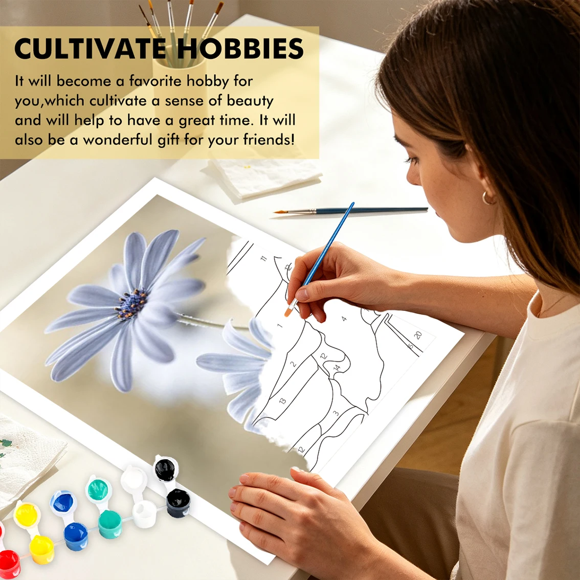 CHENISTORY Proste Malowanie Po – Home Decor Daisy recenzja i cena