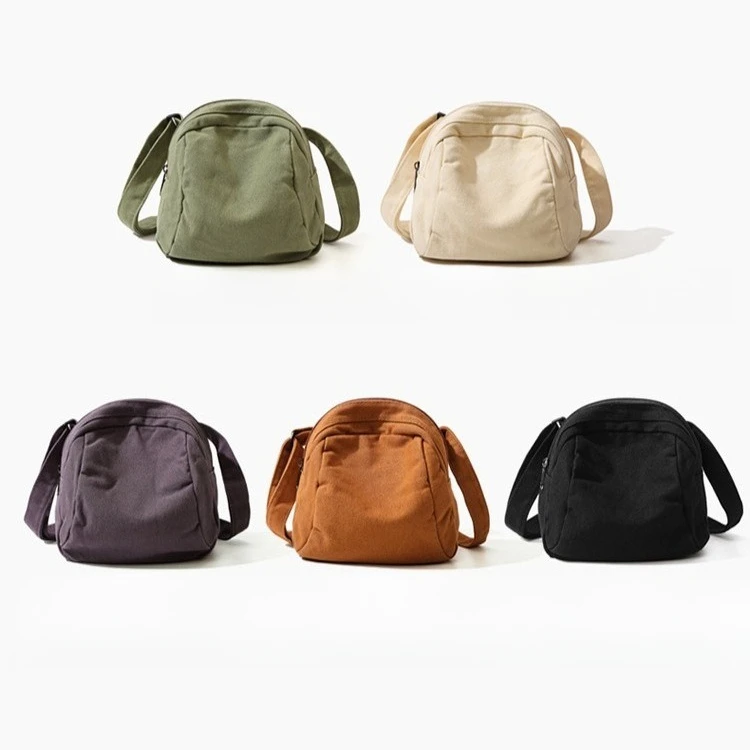 

Retro male cross body small square bag wear-resistant canvas wash bag commuting students simple light shoulder bag