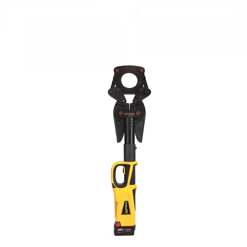 

Stroke 95mm HHYD-15100 High Strength Professional Jaw Rotating 180 ° Electric Pipe Fittings Crimping Tool