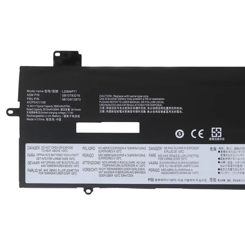 Imagem -03 - Bateria do Portátil para Lenovo Thinkpad x1 Carbono Gen Yoga g6 15.48v 57wh L20c4p71 L20d4p71 L20l4p71 L20l4p71 L20l4p71