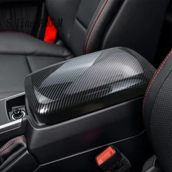 For Mercedes Benz G Class W463 2013-2018 Car Sticker Stowing Tidying Armrest Box Panel Carbon fiber Cover Interior Accessories