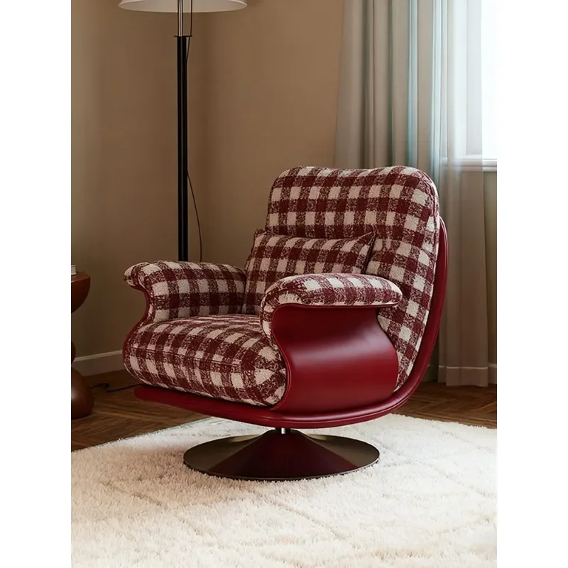 Medieval rotating sofa chair, designer high-end creative armchair