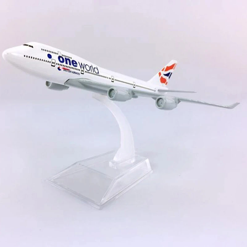 B747 نموذج طائرة دييكاست نموذج طائرة 1:400 مقياس 16 سنتيمتر نموذج طائرات الخطوط الجوية البريطانية للهدايا وجمع اللعب الطائرات #2