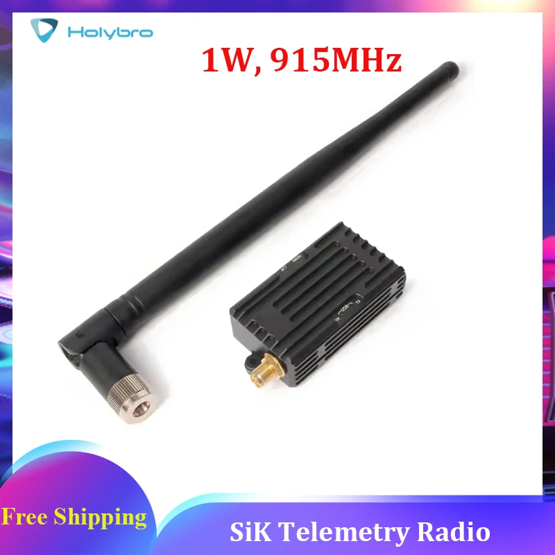 HolyBro SiK Telemetry Radio 1W 915MHz Open-source SIK Firmware Plug-n-play for Pixhawk Standard Flight Controllers