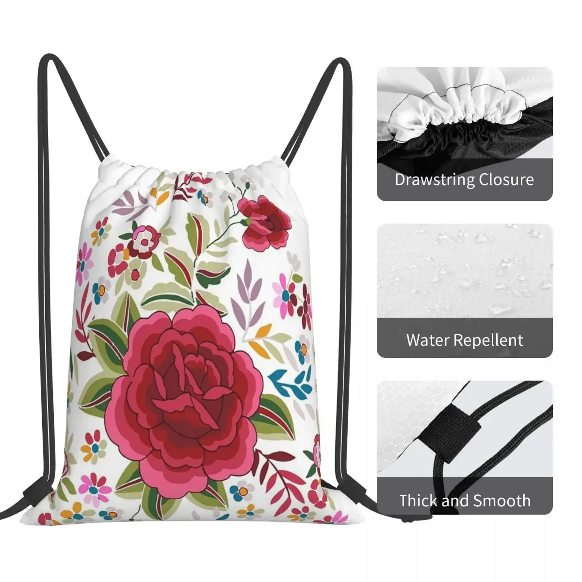 Mantn De Manila กระเป๋าเป้สะพายหลังกระเป๋าสตางค์แบบพกพา Drawstring Bundle กระเป๋ากีฬากระเป๋ากระเป๋าหนังสือสําหรับชายหญิงนักเรียน