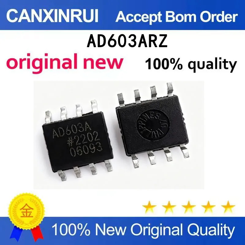 (5-100 PCS) New AD603ARZ package SOP8 low-noise variable gain amplifier chip IC