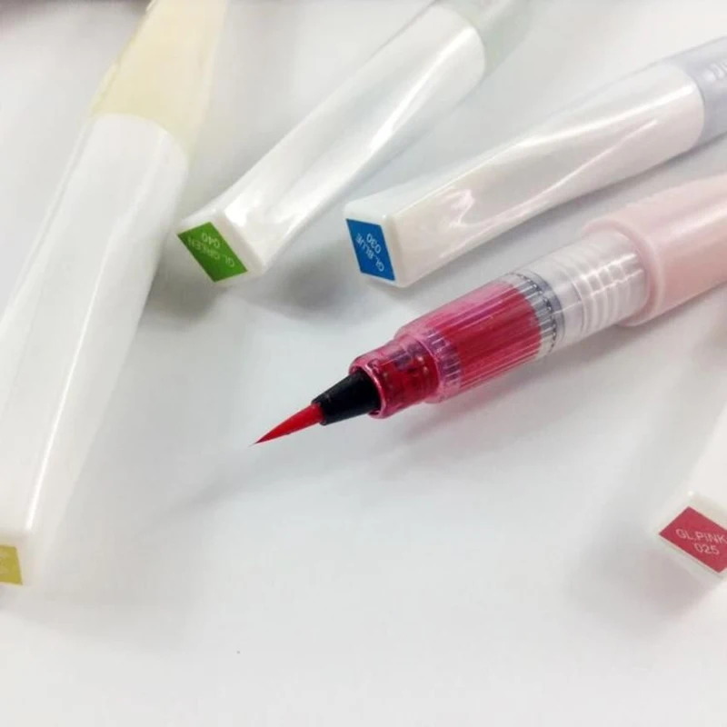 1 Kuretake Zig Wink of Stella Bling Brush Pen MS-55/56 Multicolor Shiny Colored Soft Glitter Brush Pen Calligraphy Lettering Pen