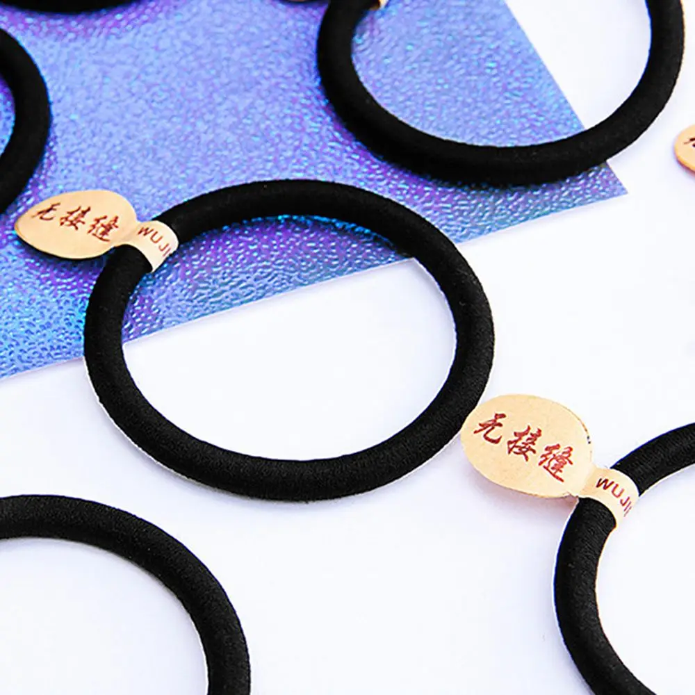 مرونة جريئة عقال أغطية الرأس رباط شعر أسود حبل الشعر شريط مطاطي حبل الرأس حبل مرن
