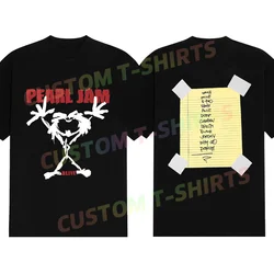 2024 Hot Sale Summer 100% Cotton Black Pearl Jam Stickman Classic T Shirt Men Short Sleeves Cool Tee Hip Hop Streetwear T-shirt