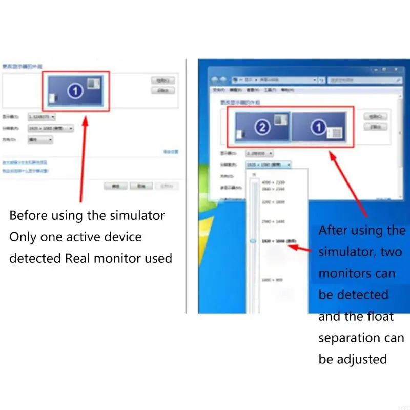 Y8AC Virtual Display Adapter Display Porta Plug 4K Connettore emulatore senza testa Edid 4K Plug